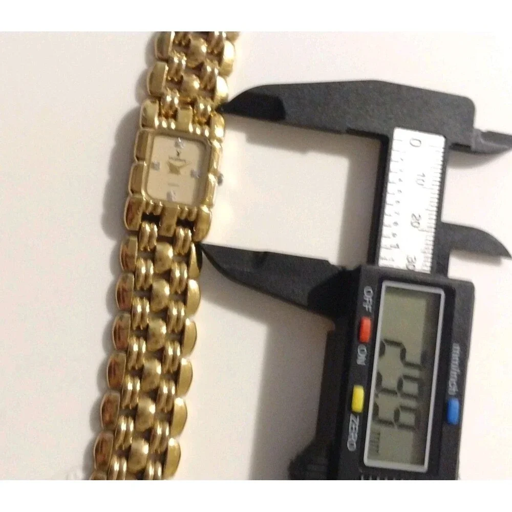 Vintage Playboy Gold Tone Time Force Swiss Watch Womens 20mm Quartz